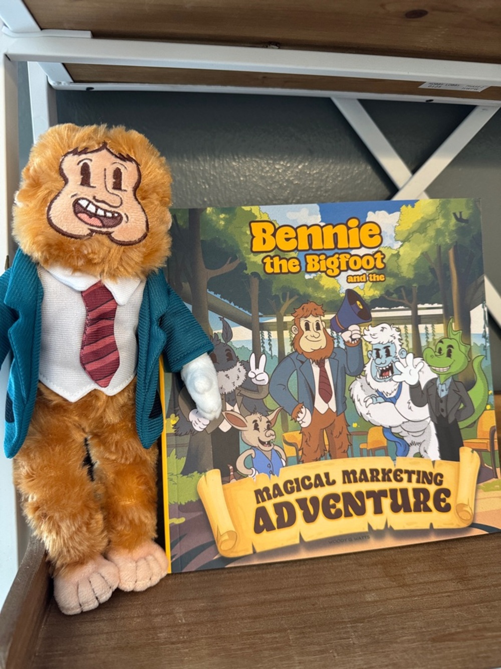 Bennie the Bigfoot and the Magical Marketing Adventure Book & Plush Bundle